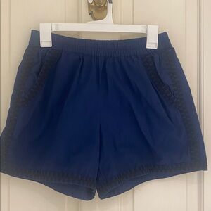 Julia Amory shorts. Navy Blue with black accents.  Sz med